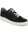 Bzees Happy Friday Washable Lace Up Sneakers In Black Faux Leather