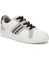 Bzees Happy Friday Sneaker In White Faux Leather,webbed Fabric