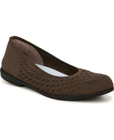 Bzees Khloe Washable Ballet Flats In Hunter Green Cable Engineered Fabric
