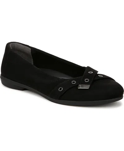 Bzees Kira Washable Ballet Flats In Black Microfiber
