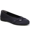 Bzees Kira Washable Ballet Flats In Navy Blazer Microfiber