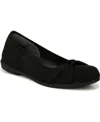 Bzees Kissed Washable Ballet Flats In Black Engineered Knit