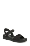 Bzees Women's Lane Washable Open Round Toe Strappy Sandals In Black