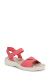 Bzees Lane Sandal In Coral Beach Stretch Denim Fabric