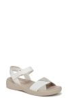 Bzees Women's Lane Washable Open Round Toe Strappy Sandals In White