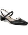 Bzees Women's Lainey Pointed Toe Block Heel Pumps In Black Faux Leather