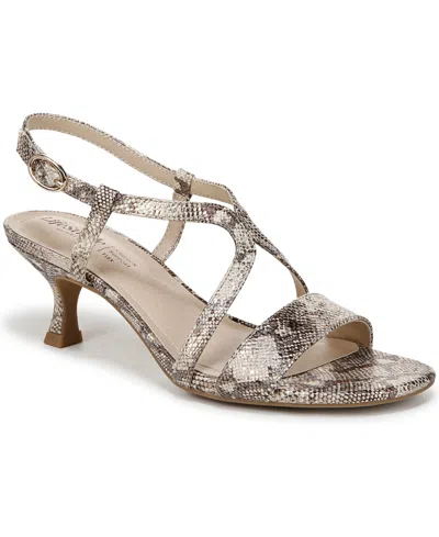 Bzees Women's Nolita Strappy Slingback Dress Sandals In Taupe Multi Faux Leather
