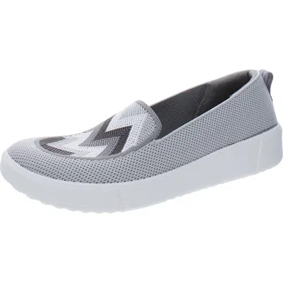 Bzees March On Moc Womens Mesh Chevron Moccasins In Multi
