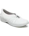 Bzees Niche Washable Slip On Flats In Bright White Fabric