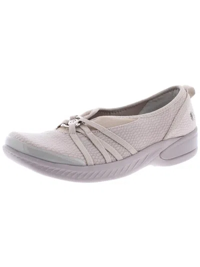 Bzees Niche Womens Cushioned Slip-on Shoes In Silver