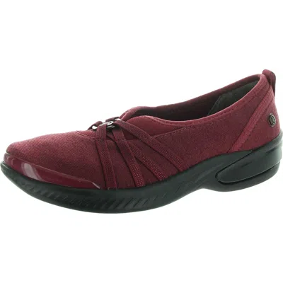 Bzees Niche Womens Cushioned Slip-on Sneakers In Red