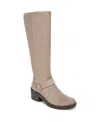 Bzees Olympia Washable Knee-high Boots In Latte Stretch Fabric