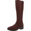 Bzees Olympia Womens Zipper Man Made Knee-high Boots In Brown