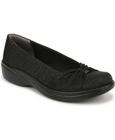 Bzees Paige Washable Slip-ons In Black Fabric