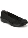 Bzees Paige Womens Cushioned Footbed Shimmer Ballet Flats In Multi