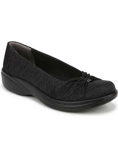 Bzees Paige Womens Cushioned Footbed Shimmer Ballet Flats In Multi