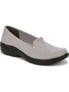 Bzees Poppy Seed 3 Womens Rhinestone Slip On Slip-on Sneakers In Silver