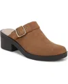 Bzees Premium Open Book Washable Clogs In Whiskey Tan Fabric