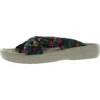 Bzees Promise Womens Wedge Thong Slide Sandals In Multi