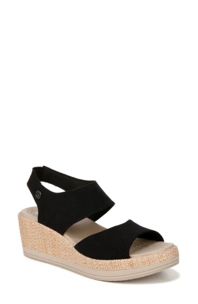 Bzees Reveal Wedge Slingback Sandal In Black