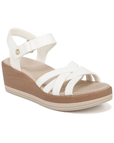 Bzees Rhythm Washable Strappy Sandals In White Fabric
