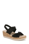 Bzees Riley Slingback Wedge In Black Fabric