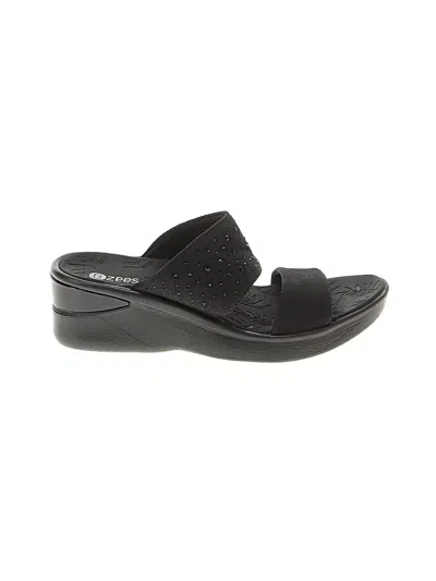 Pre-owned Bzees Sandals In Black