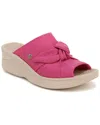 Bzees Smile Ii Wedge Slide Sandal In Pink