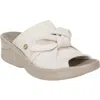 Bzees Smile Ii Wedge Slide Sandal In White