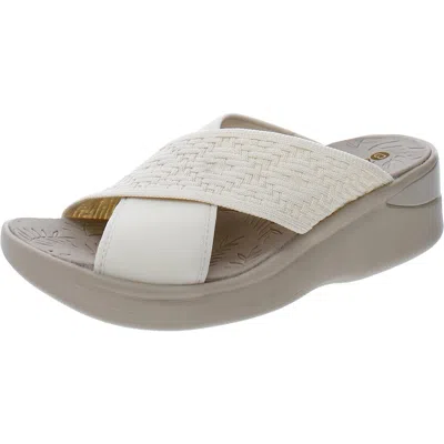 Bzees Sundance Womens Knit Washable Wedge Sandals In Multi