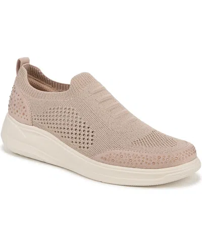 BZEES WOMEN'S TIMELESS BRIGHT X-TRAINING WASHABLE INSPIRED SLIP ON SNEAKERS