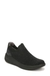 Bzees Twilight Crystal Embellished Knit Sneaker In Black