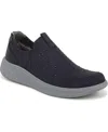Bzees Twilight Washable Slip Ons In Navy Blazer Knit Fabric