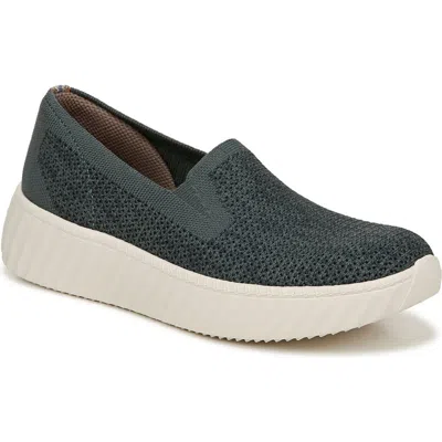 Bzees Wednesday Slip-on Platform Sneaker In Sage Leaf Heathered Knit