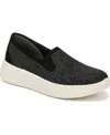 Bzees Wednesday Slip-on Platform Sneaker In Black Heathered Knit Fabric