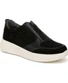 Bzees Winner Sneaker In Black Fabric,rhinestones