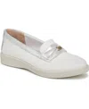 Bzees All Aboard Boat Shoe In Bright White Denim Fabric