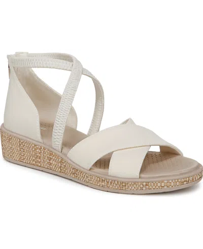Bzees Women's Bali Sand Washable Strappy Sandals In Eggnog Jersey Fabric