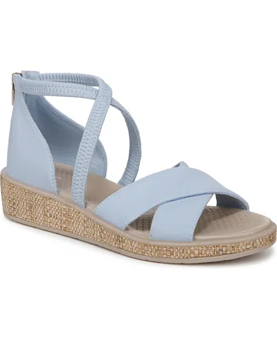 Bzees Women's Bali Sand Washable Strappy Sandals In Skyway Jersey Fabric