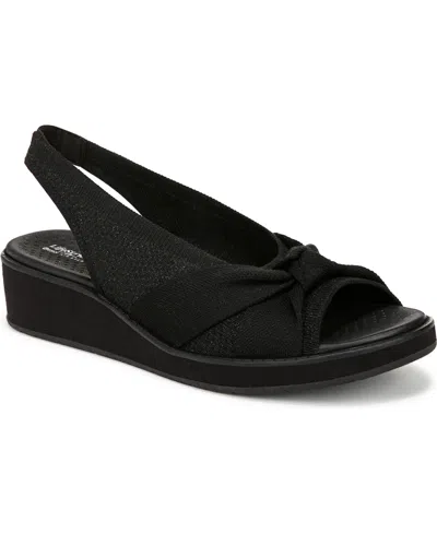 BZEES WOMEN'S BELL WASHABLE SLINGBACK WEDGE SANDALS