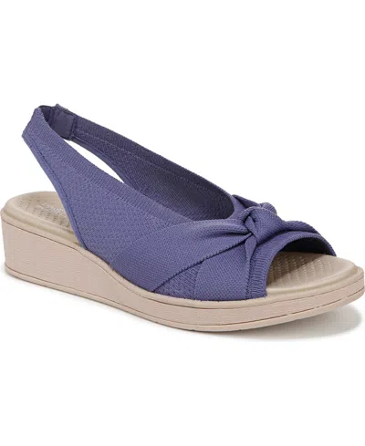 BZEES WOMEN'S BELL WASHABLE SLINGBACK WEDGE SANDALS