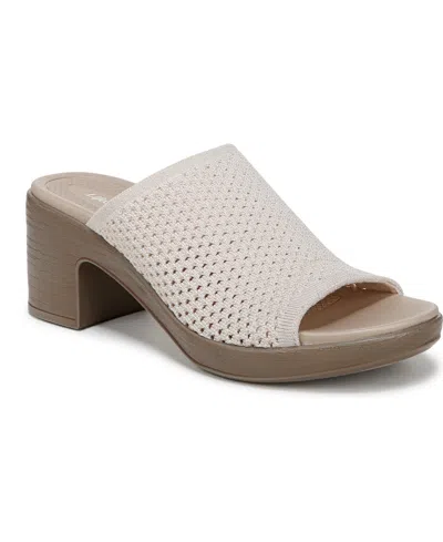 BZEES WOMEN'S ELLA WASHABLE BLOCK HEEL SLIDE SANDALS