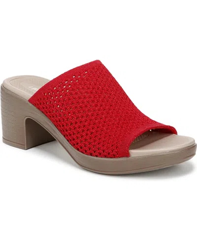 BZEES WOMEN'S ELLA WASHABLE BLOCK HEEL SLIDE SANDALS