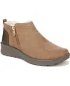 Bzees Women's Greta Washable Round Toe Booties In Brown Fabric