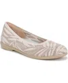 Bzees Women's Kit 2 Washable Round Toe Ballerina Flats In Beige Knit Fabric