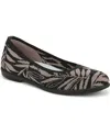 Bzees Women's Kit 2 Washable Round Toe Ballerina Flats In Black Knit Fabric