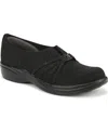 Bzees Women's Niche Knit Washable Slip On Flats In Black Knit Fabric