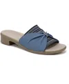 Bzees Lifestride Paradise Slide Sandal In Elemental Blue Jersey Fabric