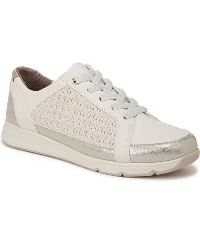Bzees Women's Recover Washable Lace Up Sneakers In Eggnog Stretch Fabric