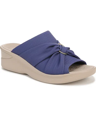 BZEES WOMEN'S SERENADE WASHABLE SLIDE WEDGE SANDALS